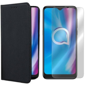 Etui Do Alcatel 3l 2020 Pokrowiec Magnet + Szkło