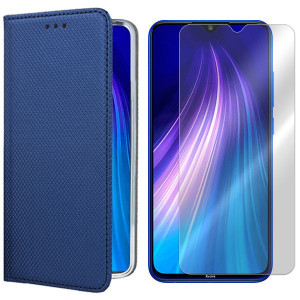 Etui Do Xiaomi Redmi Note 8 2021 Magnet + Szkło 9h