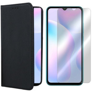 Etui Do Xiaomi Redmi 9i Pokrowiec Magnet + Szkło
