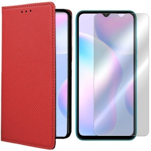 Etui Do Xiaomi Redmi 9at Pokrowiec Magnet + Szkło