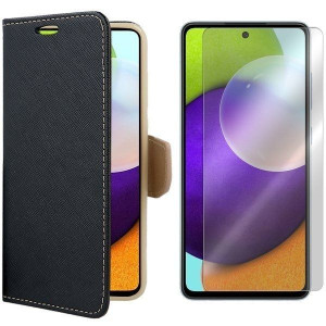 Etui Do Samsung Galaxy A52 Kabura Fancy + Szkło 9h