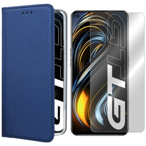 Etui Do Realme Gt 5g Pokrowiec Magnet + Szkło 9h