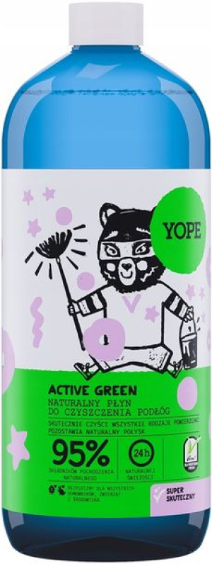 Naturalny płyn do czyszczenia podłóg 95% Active Green 1 L 1000 ml - Yope