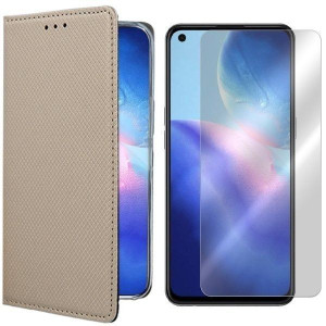 Etui Do Oppo Reno 5 5g Pokrowiec Magnet + Szkło 9h