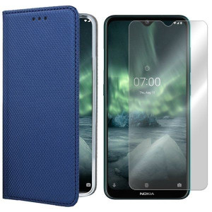 Etui Do Nokia 6.2 Pokrowiec Futerał Magnet + Szkło