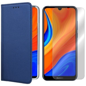 Etui Do Huawei Y6s Pokrowiec Obudowa Magnet +szkło