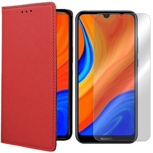 Etui Do Huawei Y6s Pokrowiec Obudowa Magnet +szkło