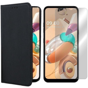 Etui Do Lg K41s Pokrowiec Obudowa Magnet +szkło 9h