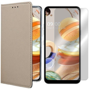 Etui Do Lg K61 Pokrowiec Obudowa Magnet + Szkło 9h