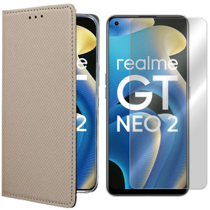 Etui Do Realme Gt Neo 2 5g Pokrowiec Magnet +szkło