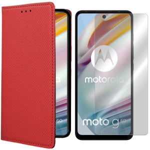 Etui Do Motorola Moto G40 Fusion Magnet + Szkło 9h