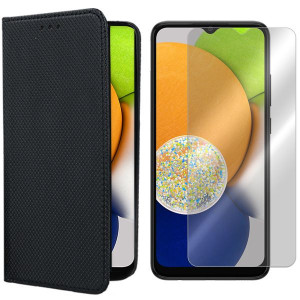 Etui Do Samsung Galaxy A03 Sm-a035 Magnet + Szkło