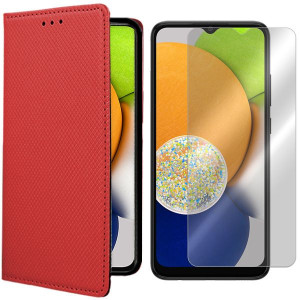 Etui Do Samsung Galaxy A03 Sm-a035 Magnet + Szkło