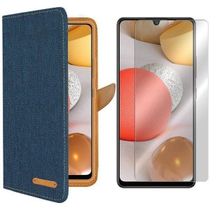 Etui Do Galaxy A42 5g Sm-a426 Fancy Canvas + Szkło