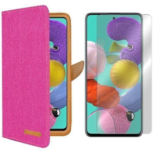 Etui Do Galaxy A51 Sm-a515 Fancy Canvas + Szkło 9h