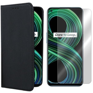 Etui Do Realme 8 5g Pokrowiec Case Magnet + Szkło