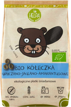 Płatki śniadaniowe Kółeczka gryczano - jaglano - amarantusowe BIO 160 g - H