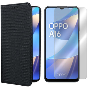 Etui Do Oppo A16s Pokrowiec Kabura Magnet + Szkło