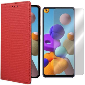 Etui Do Samsung Galaxy A21s Sm-a217 Magnet + Szkło