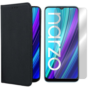 Etui Do Realme Narzo 30a Obudowa Magnet + Szkło 9h