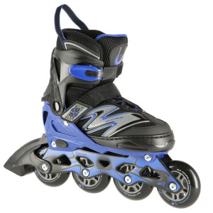 Łyżworolki Nils Extreme NA11010 czarno-niebieski rozmiar S (31-34)