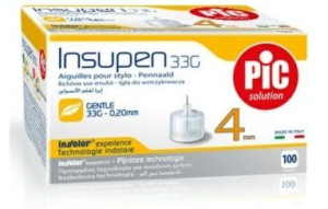 Igły do insuliny penów INSUPEN 33G 0,2x4mm cienkie