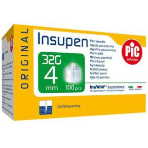 Igły do insuliny penów INSUPEN 32G 0,23x4mm cienki