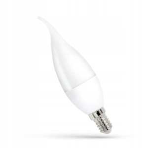 Żarówka Led Światło Zimne E14 230v 8w Świeczka