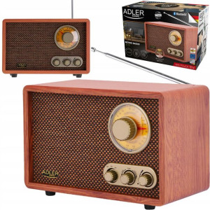 Stylowe Radio Drewniane Retro Fm Am Bluetooth