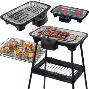 Grill Elektryczny Stojący Stołowy Balkonowy Ogród