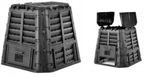Kompostownik Ogrodowy 480l Czarny + Gratis