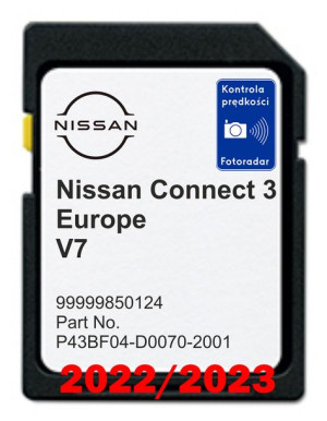 Mapa Nissan Lcn3 V7 2022/2023 Qashqai Juke Micra Radary