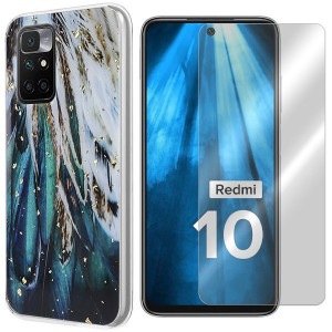 Etui Do Xiaomi Redmi 10 Case Gold Trendy +szkło 9h