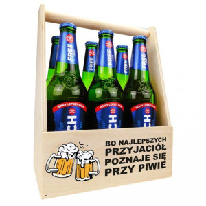 Skrzynka na piwo przyjaciół poznaje się przy piwie