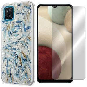 Etui Do Sam Galaxy A12 Sm-a125 Gold Trendy + Szkło