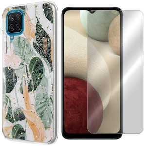 Etui Do Sam Galaxy A12 Sm-a125 Gold Trendy + Szkło