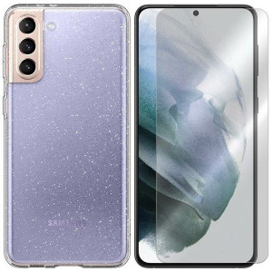 Etui Do Samsung Galaxy S21 Spigen Crystal + Szkło