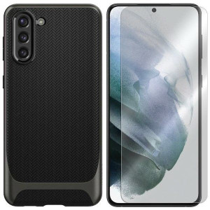 Etui Do Samsung Galaxy S21 Spigen Hybrid + Szkło