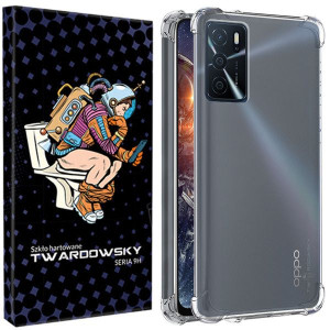 Etui Do Oppo A54s Twardowsky Air + Szkło + Aparat