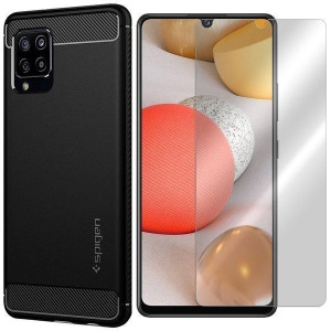 Etui Spigen Rugged Armor Do Galaxy A42 5g + Szkło