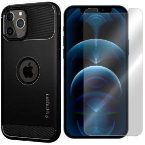 Etui Spigen Armor Do Iphone 12 Pro Max + Szkło 9h