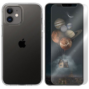 Etui Spigen Liquid Crystal Do Iphone 12 + Szkło 9h