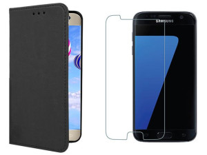 Etui Do Samsung Galaxy S7 Sm-g930 Skóra + Szkło 9h