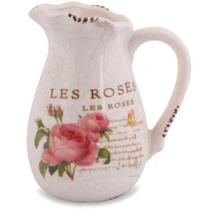 Dzbanek Rose 13cm dekoracja w stylu prowansalskim