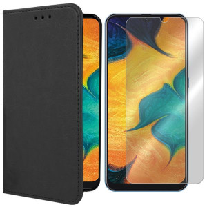 Etui Do Samsung Galaxy A30 Sm-a305 Skóra +szkło 9h