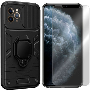 Etui Do Iphone 11 Pro Max Case Ring Lens + Szkło