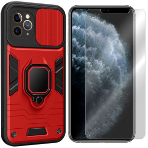 Etui Do Iphone 11 Pro Max Case Ring Lens + Szkło