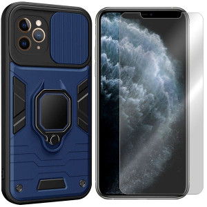 Etui Do Iphone 11 Pro Max Case Ring Lens + Szkło