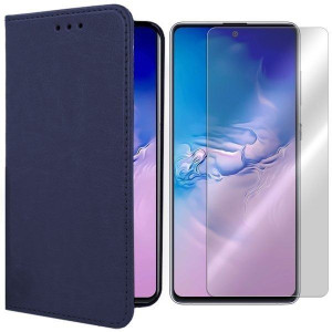 Etui Do Samsung Galaxy A91 Sm-a915 Skóra + Szkło