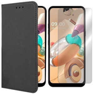 Etui Do Lg K41s Pokrowiec Futerał Skóra + Szkło 9h
